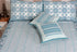 20s Cotton Cushion Cover In Teal Floral Print